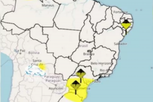 Ciclone extratropical atinge hoje a Região Sul | Reprodução